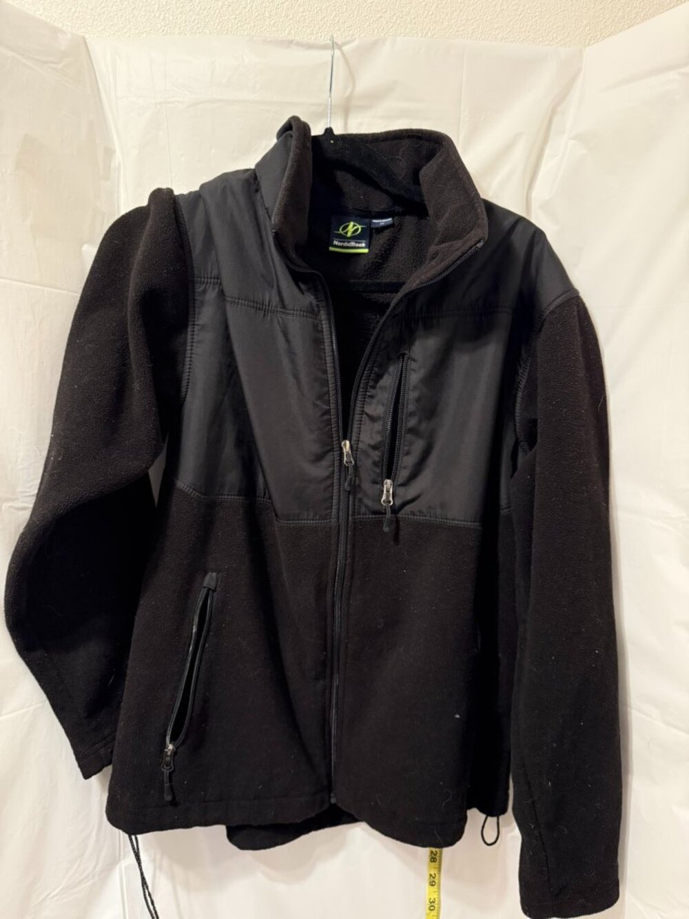 NordicTrack Black Fleece Full Zip Winter Jacket S/CH